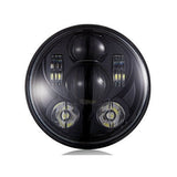 VisionPRO 8600B Series 5 3/4" Black LED Projection Daymaker Headlight for Harley Sportster, Dyna and Other Models