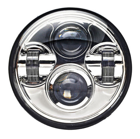 VisionPRO 8600C Series 5 3/4" Chrome LED Projection Daymaker Headlight for Harley Sportster, Dyna and Other Models
