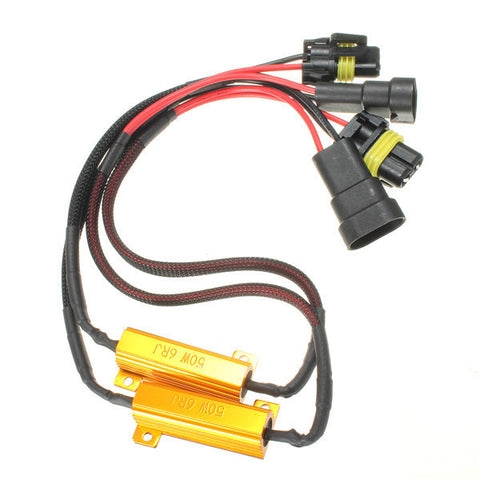 9005 / 9006 / H10 Resistor, 8 Ohm / 50W, Pair