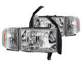 Spyder® - Chrome Factory Style Headlights with Corner Lights.