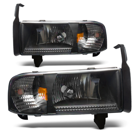 Winjet® - Black Euro Headlights